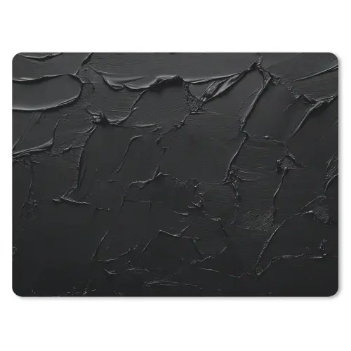 Zwart - Verf muismat rubber klein -3d