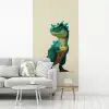 Stekels - Dino - Blauw - Gespierd fotobehang vinyl groot -woonkamer