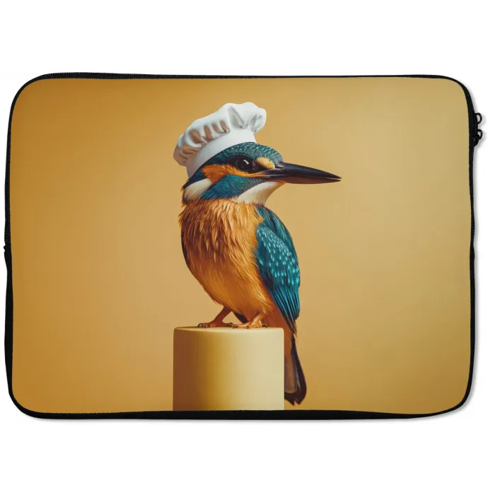 Ijsvogel - Pilaar - Koksmuts - Vogel laptophoes neopreen klein -zkaufland3dotto