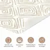 Abstract - Ruit - Beige deurposter klein 289 -closeup_NL