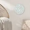 Design - Lijn - Patroon - Groen Wandcirkel kunststof plaat 5mm dik klein 188 -sfeer5