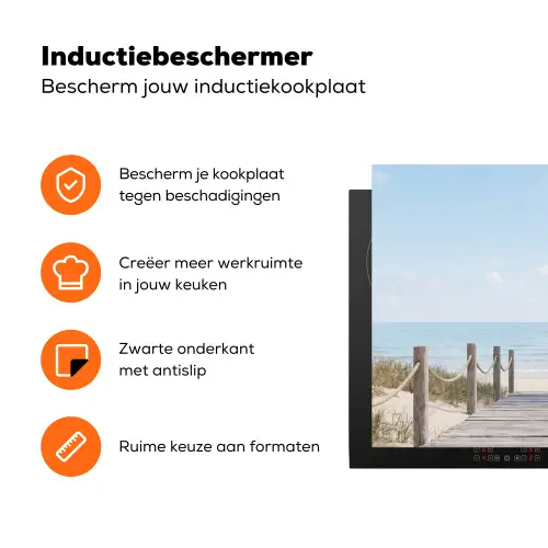 Palmbomen - Pad - Horizon Inductie beschermer vinyl 3mm klein -zzzzzzz-td-ups