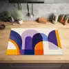 Vormen - Abstract - Grafisch - Oranje Inductie beschermer vinyl 3mm klein -sfeer5