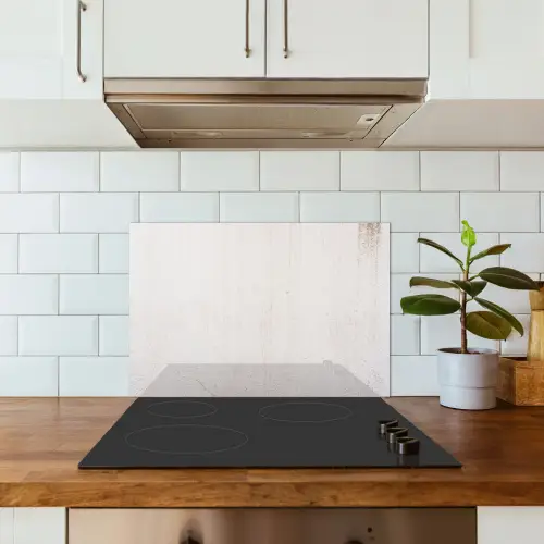 Beton - Muur - Wit keuken achterwand spatscherm klein -sfeer2