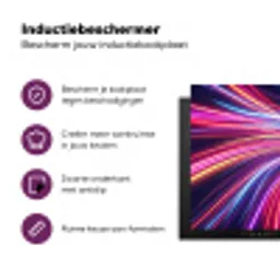Abstract - Swirl - Futuristic - Neon Inductie beschermer vinyl 3mm klein -zzzzzzz-cc-usp