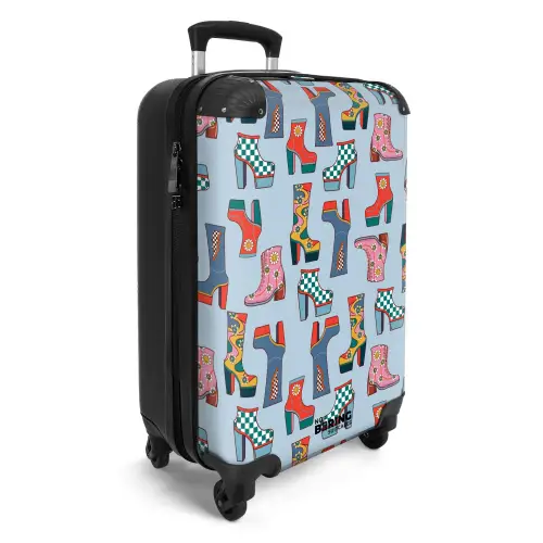Retro disco 70s laarzen patroon kleurrijk NBS - Handbagage koffer - Volwassenen Unisex middel -productfoto_3d