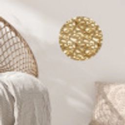Abstract - Modern - Goud Wandcirkel behangsticker klein 186 -sfeer4