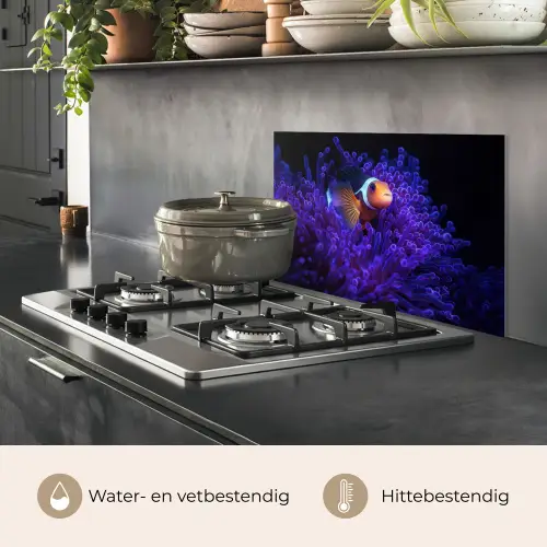 Koraal - Vis - Oranje - Zee keuken achterwand spatscherm klein -usp_NL
