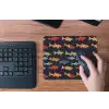 Vissen - Patroon - Kleurrijk muismat rubber klein 262 -toetsenbord
