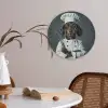 Hond - Garde - Kok Akoestische PET Vilt - Rond klein -sfeer3