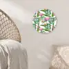 Bladeren - Flamingo - Bloemen - Jungle Wandcirkel plexiglas klein -sfeer5