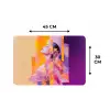 Abstract - Portret - Vrouw - Kleurrijk Placemat vinyl groot -specs