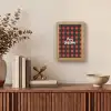 Geruit - Rood - Tekst - Christmas Light Box met kabel (Tafellamp) klein -sfeer2