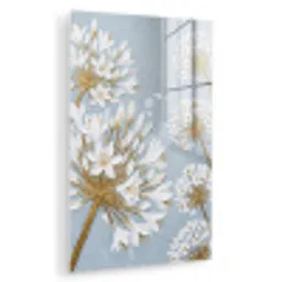 Illustratie - Bloemen - Blauw plexiglas 5mm klein -zzzproduct_nieuw