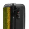 Geel groen slangenhuid met symmetrische schubstructuur NBS - Handbagage koffer - Volwassenen Unisex middel -slot