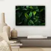 Bladeren - Regendruppels - Licht - Groen canvas 2cm klein -sfeer6