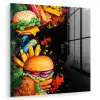 Fastfood - Graffiti - Hamburger - Eten - Modern plexiglas 5mm klein -zzzproduct_nieuw