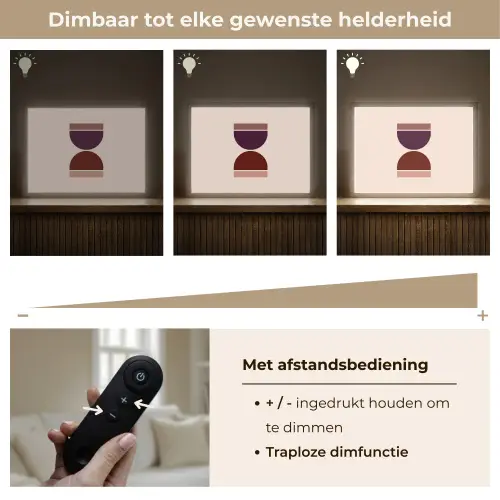 Zandloper - Symmetrisch - Rood - Paars Light Box met batterij (Wandlamp) middel -USP_dimbaarNL