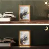 Abstract - Goud - Verf - Aesthetic - Art Light Box met kabel (Tafellamp) klein -sfeer3