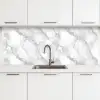 Wit - Marmer - Bruin keuken achterwand 2 middel 871 -3d