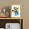 Schildpad - Cartoon - Water - Groen Light Box met kabel klein -sfeer2_kind