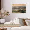 Toscaans - Landschap - Heuvels Wandkleed katoen klein -sfeer1