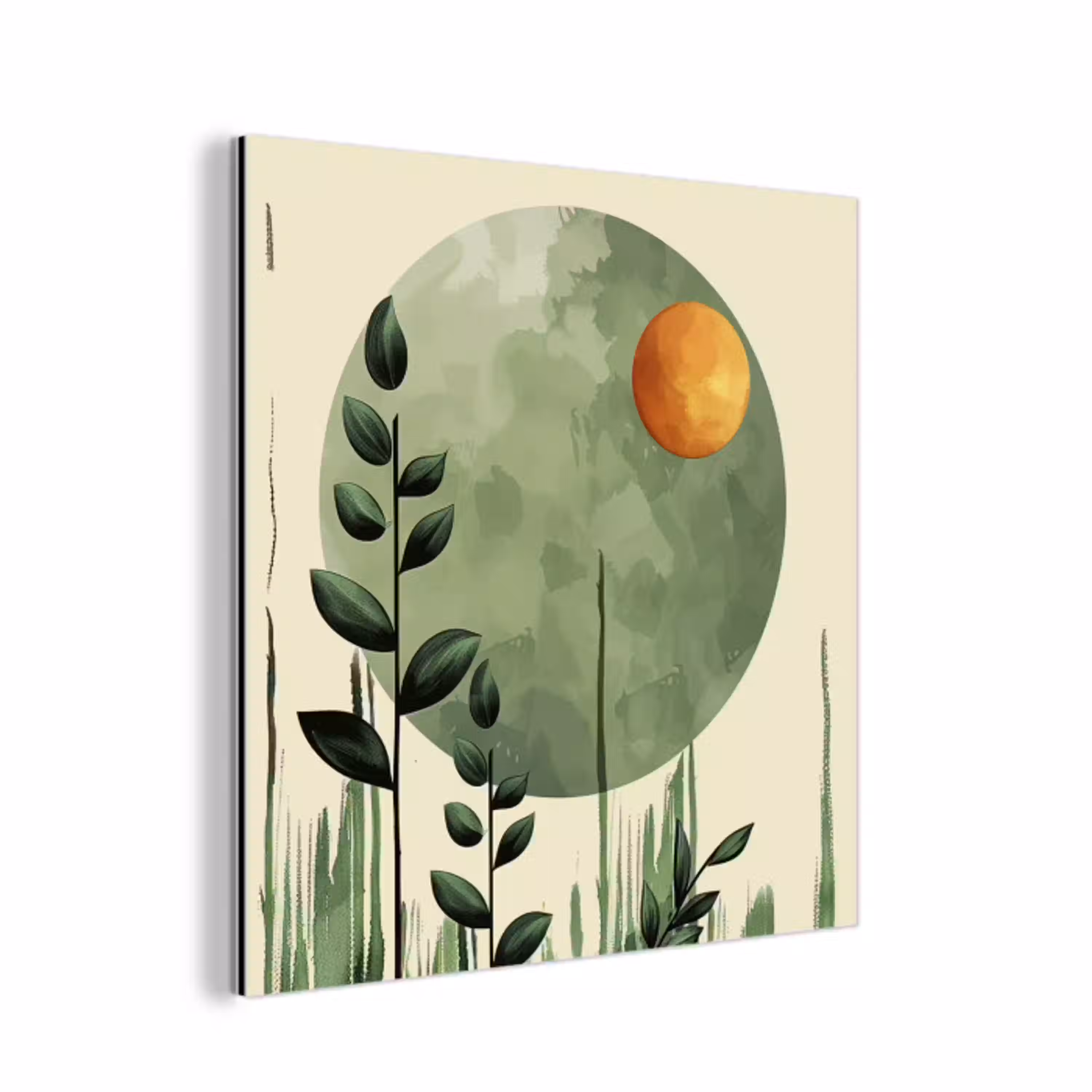 Abstract - Natuur - Kunst - Zon - Modern aluminium wit klein -3d