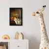 Fruit -  Stilleven - Wijn - Kaars fotolijst zwart zonder passe partout klein -usfeer4_kinderkamer