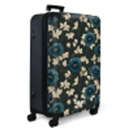 Botanisch - Bloemen - Blauw NBS - Large koffer - Volwassenen Unisex groot -product1