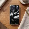 Drummer - Zwart - Drumstel Telefoonhoesje iPhone 17 Pro klein -sfeer1