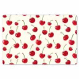 Kersen - Minimalistisch - Rood Placemat vinyl groot 368 -zzsfeer1_Kitchenyeah-website