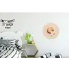 Koekje - Kruimels - beige Wandcirkel aluminium klein -kinderkamer