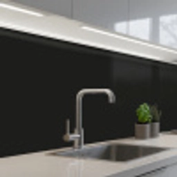 Bestek - Staand - Zwart - Wit keuken achterwand 2 middel -3d_schuin