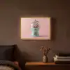 Kauwgom - Retro - Snoep - Roze Light Box met batterij (Wandlamp) middel -sfeer4