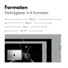 Whickyglazen - Ijs - Spetters - Zwart Muismat XXL klein -sfeer5