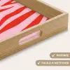 Zebraprint - Roze - Rood - Dierenprint Dienblad Rechthoek middel -USP_HandgreepFR