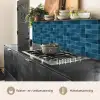 Keramiek - Structuur - Tegel - Blauw keuken achterwand 2 middel 871 -usp_NL