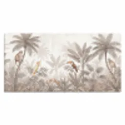 Jungle - Dieren - Palmbomen Muismat XXL klein -3d_leeg