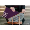 Oh hi - Paars - Cursief laptophoes neopreen klein -tas