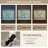 Amandelbloesem boom - Blauw - Abstract Light Box met batterij (Wandlamp) middel -USP_lichtkleurNL