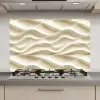 Lijnen - Golvend - Crème keuken achterwand spatscherm klein 900 -3d_website