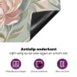 Elegant - Romantiek - Roze Inductie beschermer vinyl 3mm klein -zzzzzzz-cc-onderkant