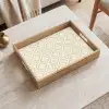 Floraal - Ornament - Beige Dienblad Rechthoek middel 911 -sfeer1