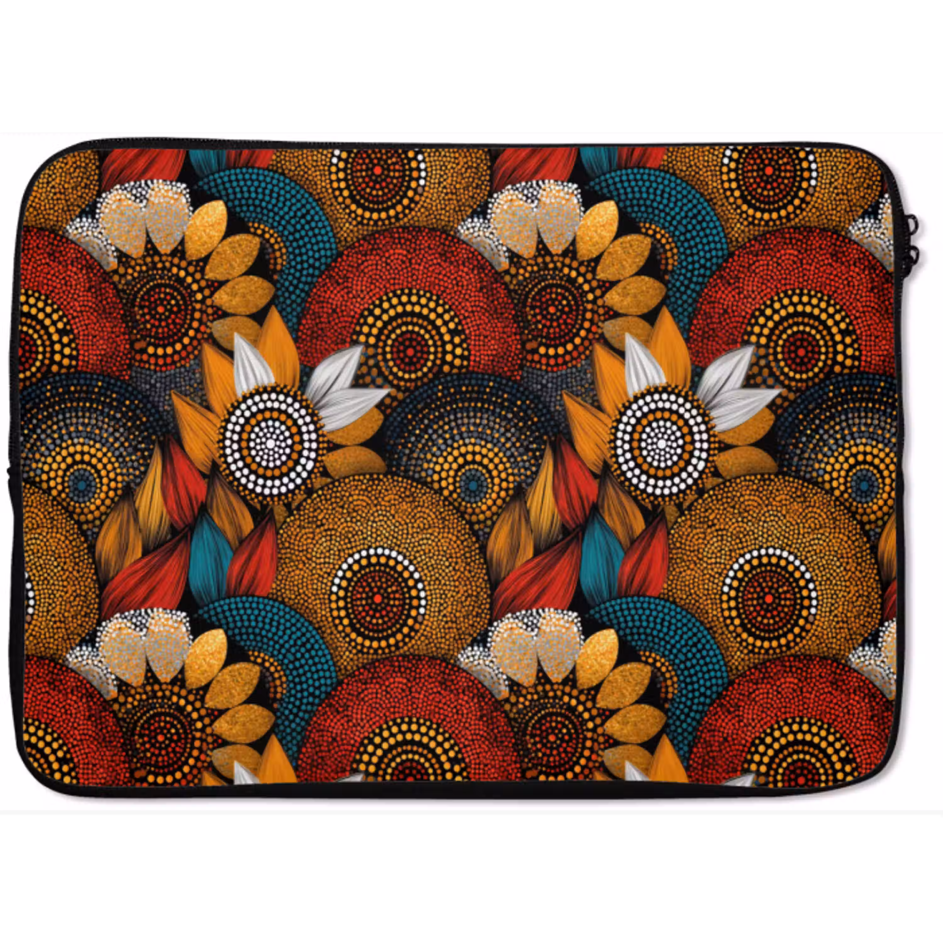 Kleurrijk - Aboriginal - Dot Painting - Botanisch - Patroon laptophoes neopreen klein 279 -zkaufland3dotto