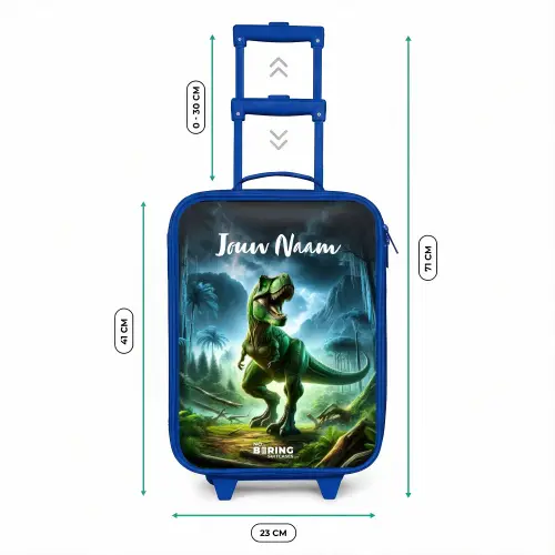 Junglosaurus Kinderkoffer - Blauw klein -productfoto_formaten