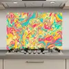 Geel - Roze - Blauw - Retro keuken achterwand spatscherm klein -3d_website