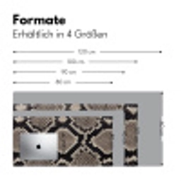 Slangenleer - Patroon - Beige Muismat XXL klein -ysfeer5_duits