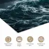 Storm - Badeend - Golven poster papier klein -closeup_NL