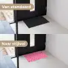 Panter - Rood - Roze Deurmat klein 898 -voor-na_NL