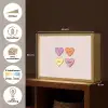 Hartjes - Pastel - Liefde - Moeder Light Box met batterij (Wandlamp) middel -USP_websiteoverzichtNL